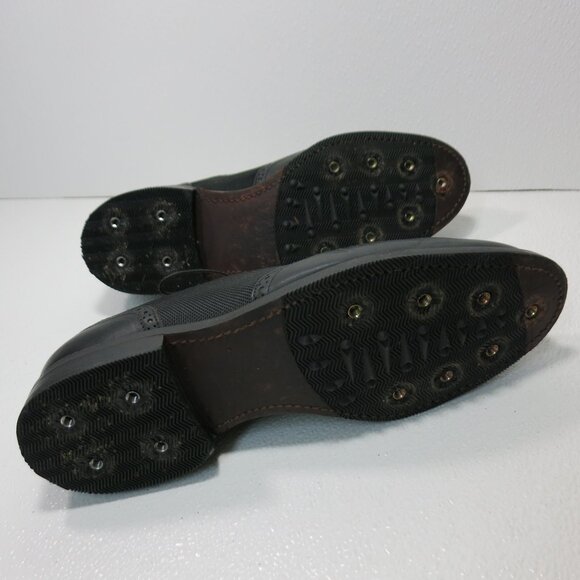 Allen Edmonds 1 Up Golf Wingtip Brogue Leather Oxfords Dress Footwear Men's 10 E - Picture 3 of 7